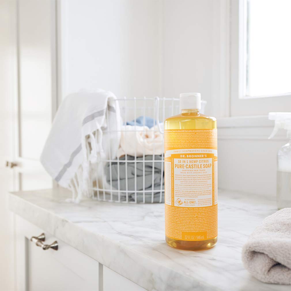 Dr. Bronner's Pure-Castile Liquid Soap – Lavender Bundle. 32 oz. Bottle and 2 oz. Travel Bottle