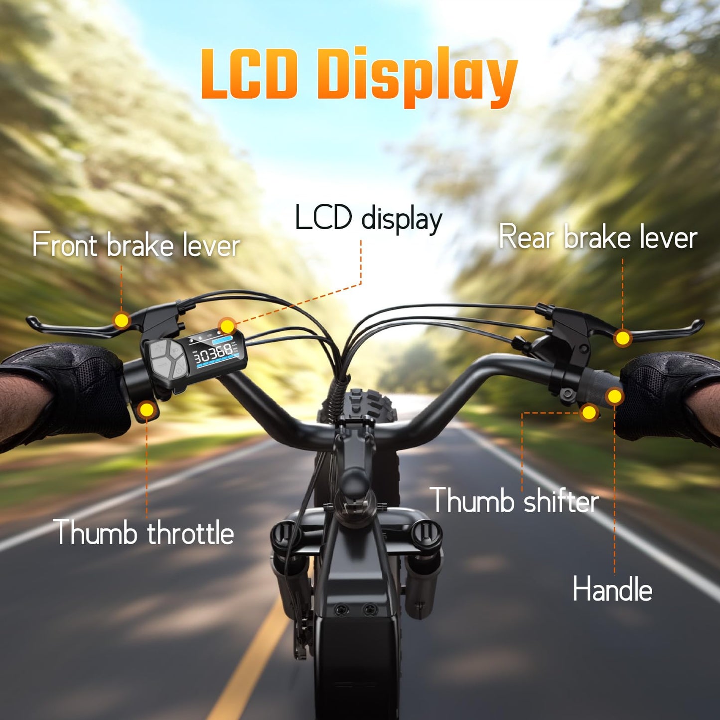 TST Electric Bike for Adults 1500W Peak Motor Cargo EBike 60 Miles 28MPH 20" Fat Tire Ebikes 48V 15Ah Removable Battery Electric Bicycle Rear Rack with Basket,UL 2849 Certification