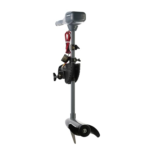 Newport Kayak Series 36lb Thrust Transom Mounted Saltwater Electric Trolling Motor w/LED Battery Indicator (24" Shaft)