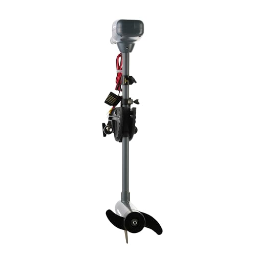 Newport Kayak Series 36lb Thrust Transom Mounted Saltwater Electric Trolling Motor w/LED Battery Indicator (24" Shaft)