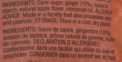 GIN GINS Ginger Chews – Natural Fresh Ginger Candy by The Ginger People – Individually Wrapped Healthy Candy – Original, Apple, Peanut and Turmeric Flavors – Variety Pack – 4 x 3oz bag each flavor (Pack of 4 bags)