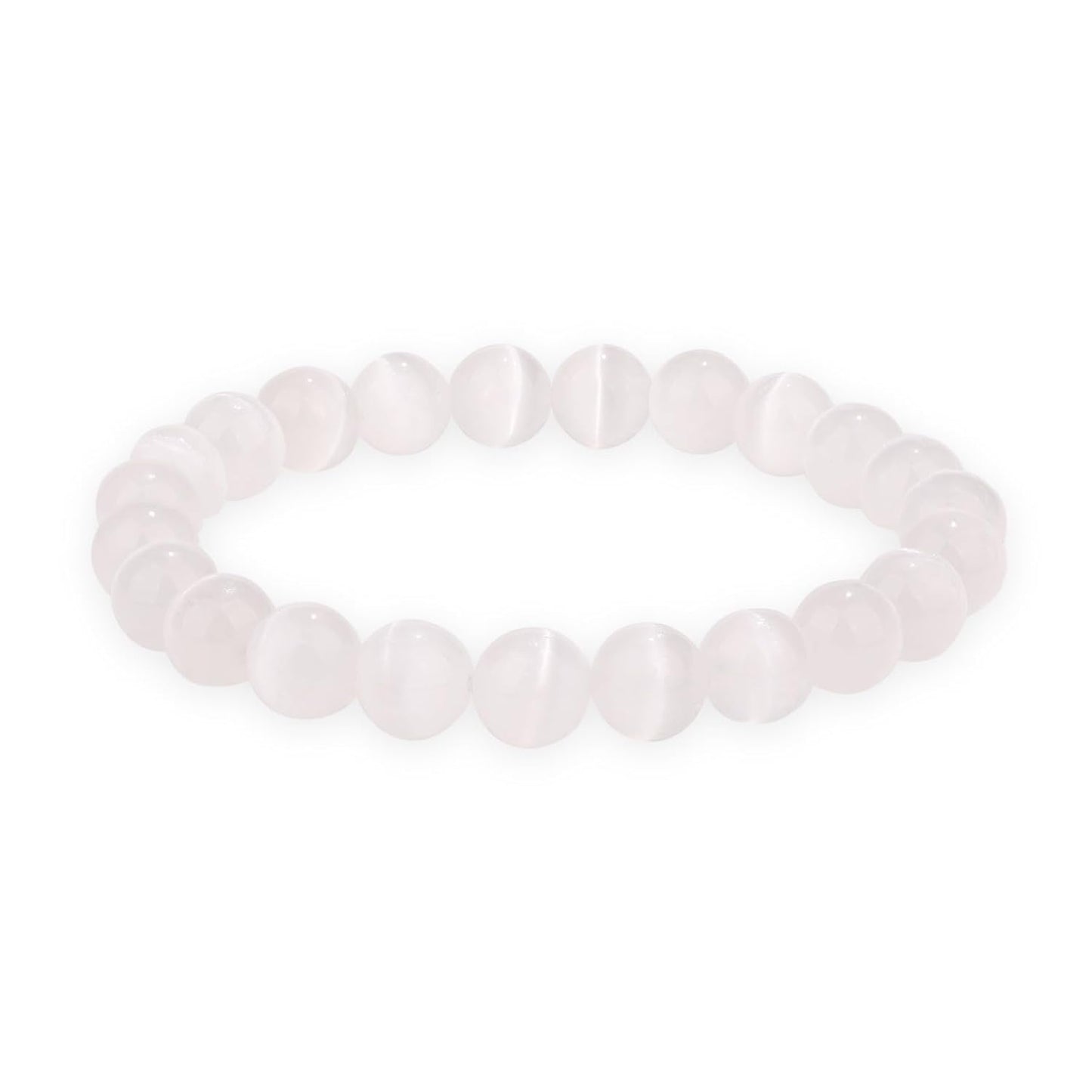Crystal Vibe Handmade Natural Amethyst Bracelet for Women - Stretchable 8mm Bead Bracelet - Adjustable size Crystal Bracelet for Women