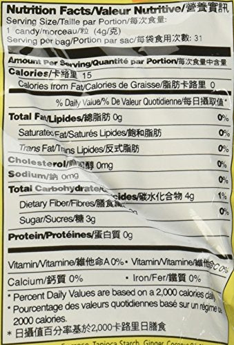 Prince of Peace Ginger Chews With Lemon, 4 oz. Candied Ginger Lemon Candy - 2 Pack