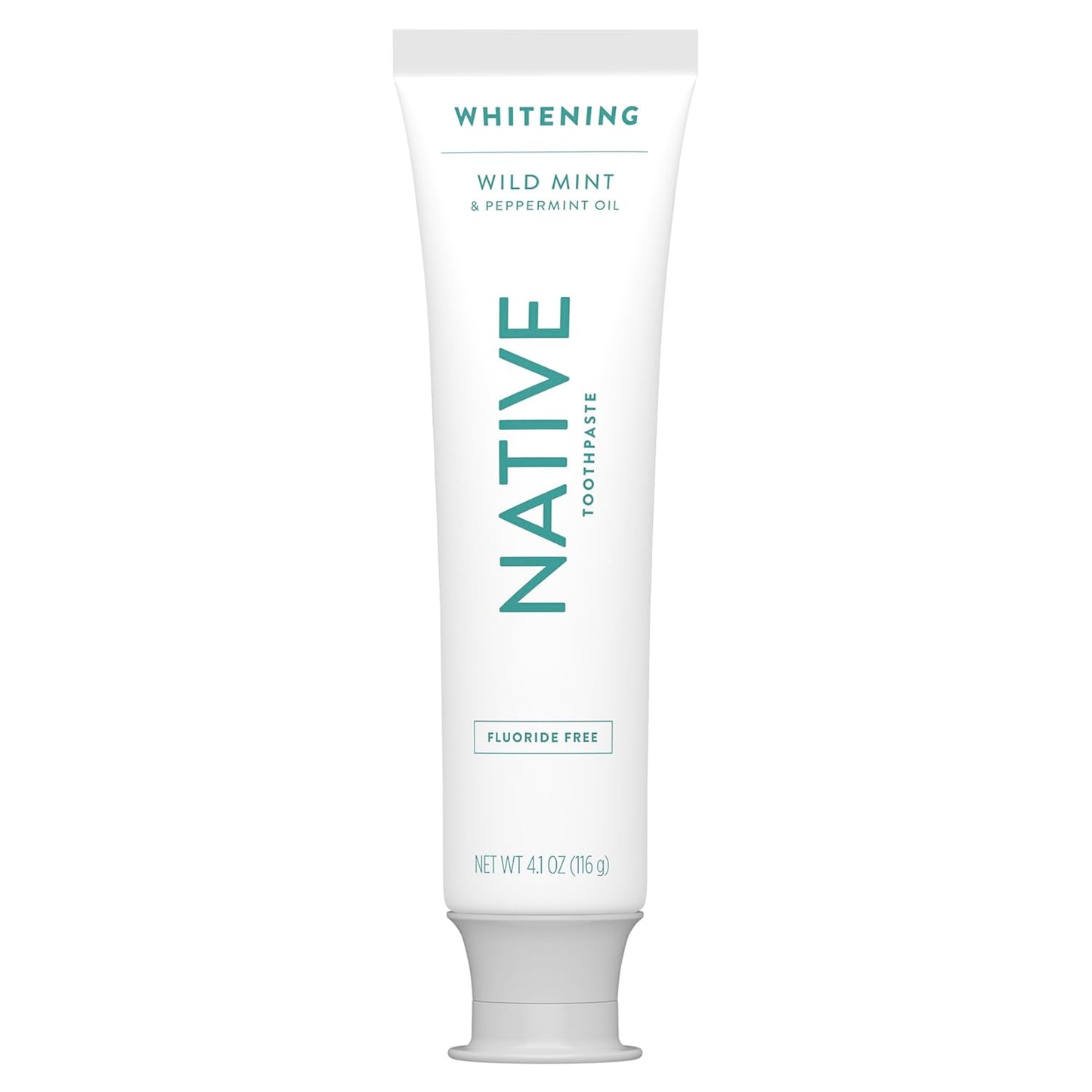 Native Fluoride Free Toothpaste, Whitening - for Adult, Kids 2+ Oral Care - Wild Mint & Peppermint Oil Flavor, 4.1oz (Pack of 3)