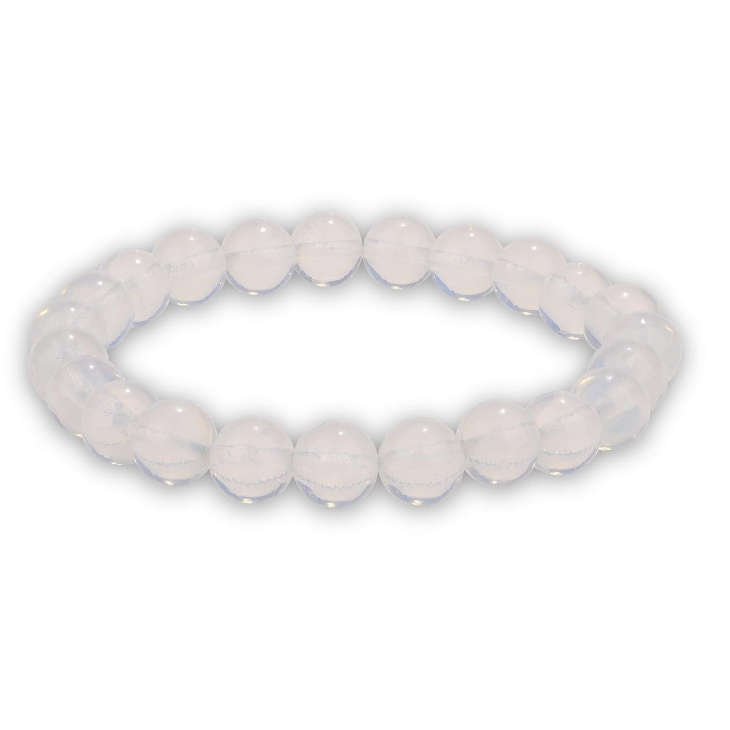 Crystal Vibe Handmade Natural Amethyst Bracelet for Women - Stretchable 8mm Bead Bracelet - Adjustable size Crystal Bracelet for Women