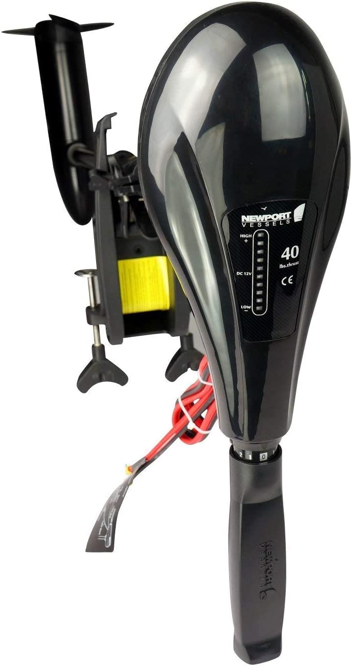 Newport X-Series 55lb Thrust Transom Mounted Saltwater Electric Trolling Motor w/LED Battery Indicator (36" Shaft)