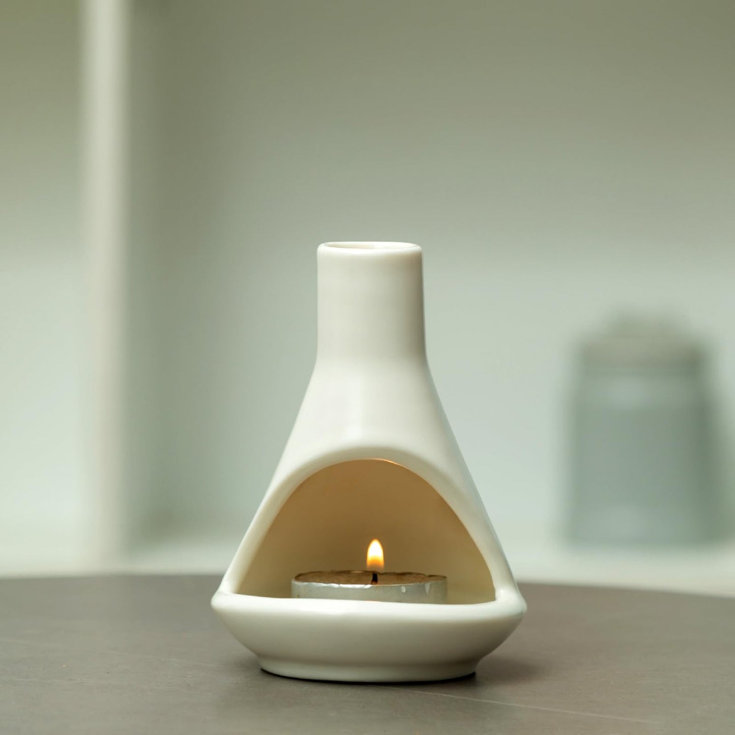 Handmade Ceramic Palo Santo Holder Burner - Mini Chimenea Incense Dish for Palo Santo and Sticks - Sage Holder for Meditation Decor