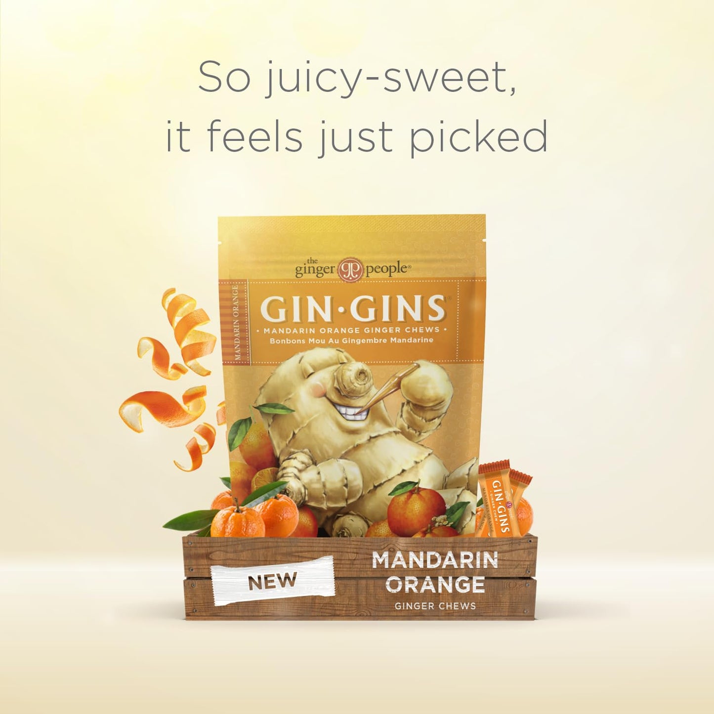 GIN GINS Ginger Chews – Natural Fresh Ginger Candy by The Ginger People – Individually Wrapped Healthy Candy – Original, Apple, Peanut and Turmeric Flavors – Variety Pack – 4 x 3oz bag each flavor (Pack of 4 bags)
