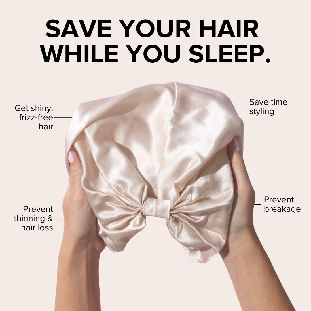 SILKE Hair Wrap | Silk Bonnet for Sleeping | 100% Luxurious Silk Hair Wrap for Sleeping