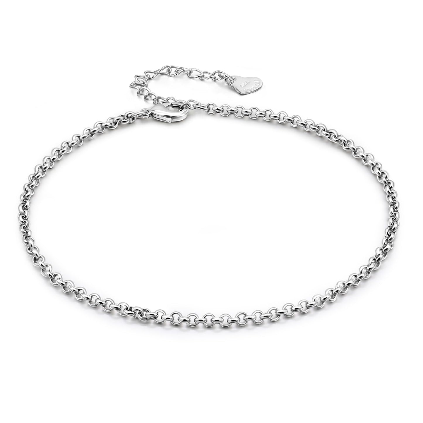 Dankadi Women 925 Sterling Silver Anklets Bracelet Men Simple Chopin/Box Chain/Twist Rope Chain Summer Beach Foot 24k Gold Plated Jewelry Gift