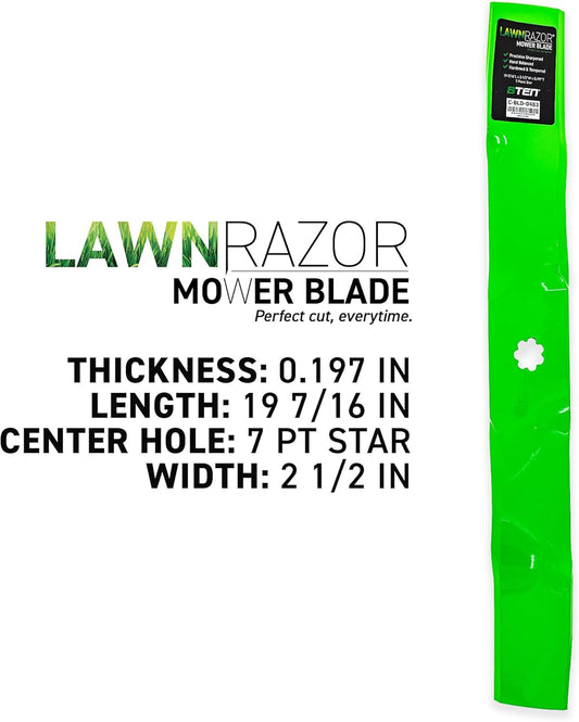 8TEN LawnRAZOR Blade for John Deere LT150 LT160 STX38 LX188 X300 X310 F525 GT275 38" Deck AM141040 (Mulching) 2 Pack