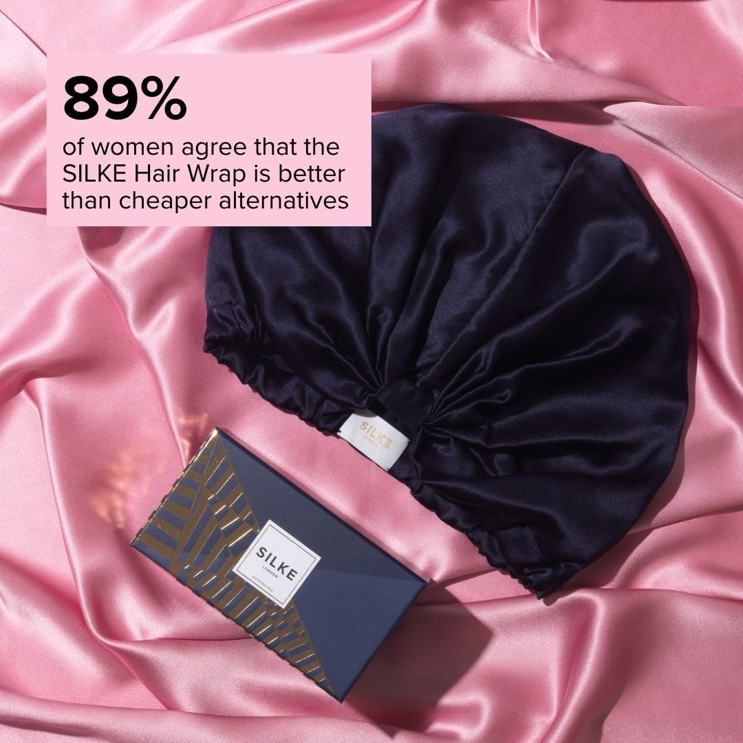 SILKE Hair Wrap | Silk Bonnet for Sleeping | 100% Luxurious Silk Hair Wrap for Sleeping