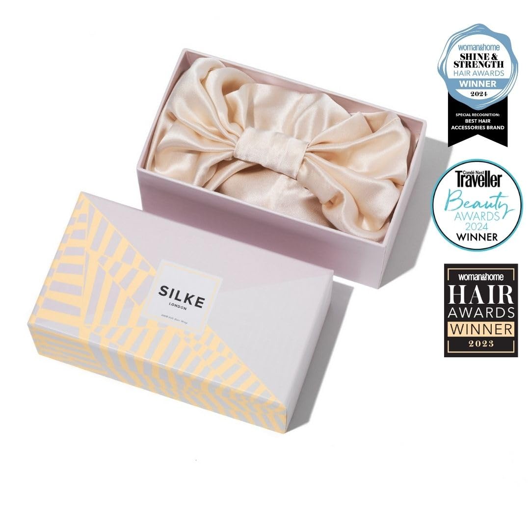 SILKE Hair Wrap | Silk Bonnet for Sleeping | 100% Luxurious Silk Hair Wrap for Sleeping