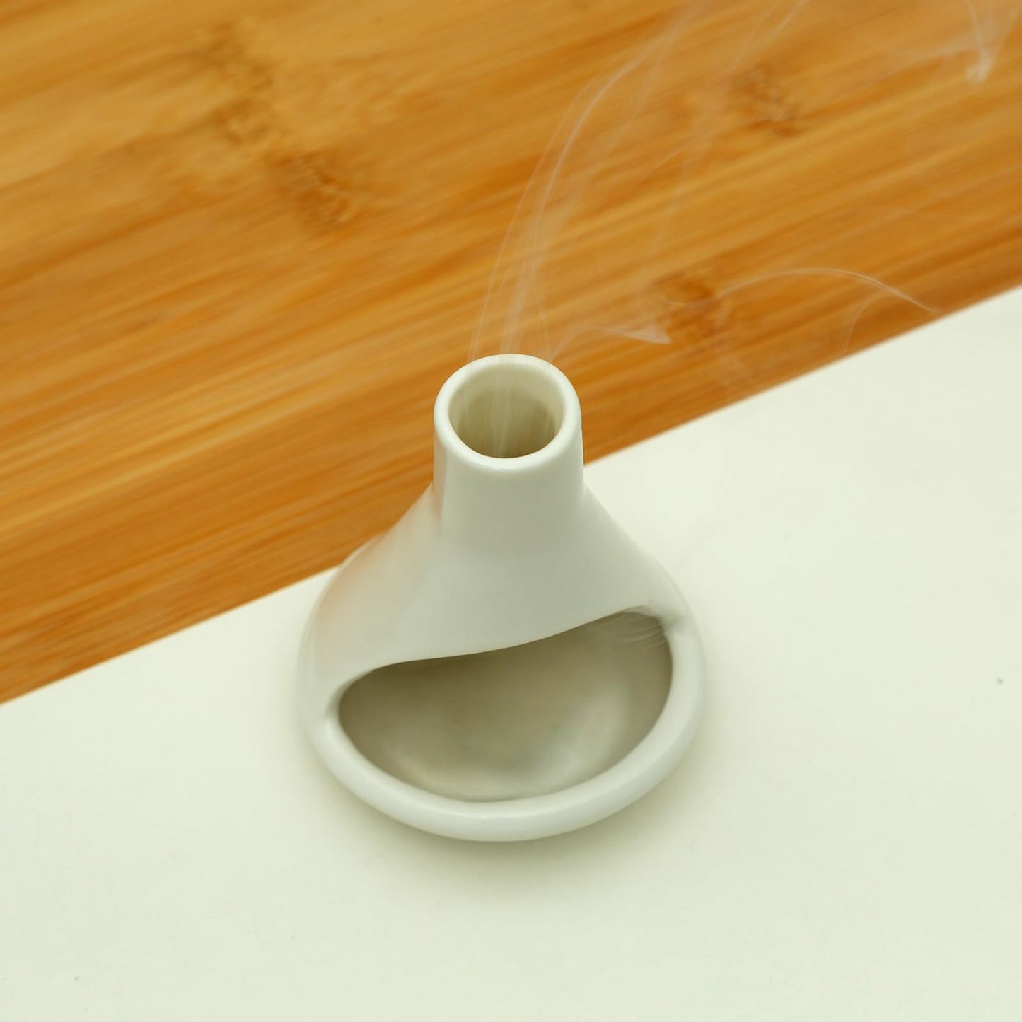Handmade Ceramic Palo Santo Holder Burner - Mini Chimenea Incense Dish for Palo Santo and Sticks - Sage Holder for Meditation Decor