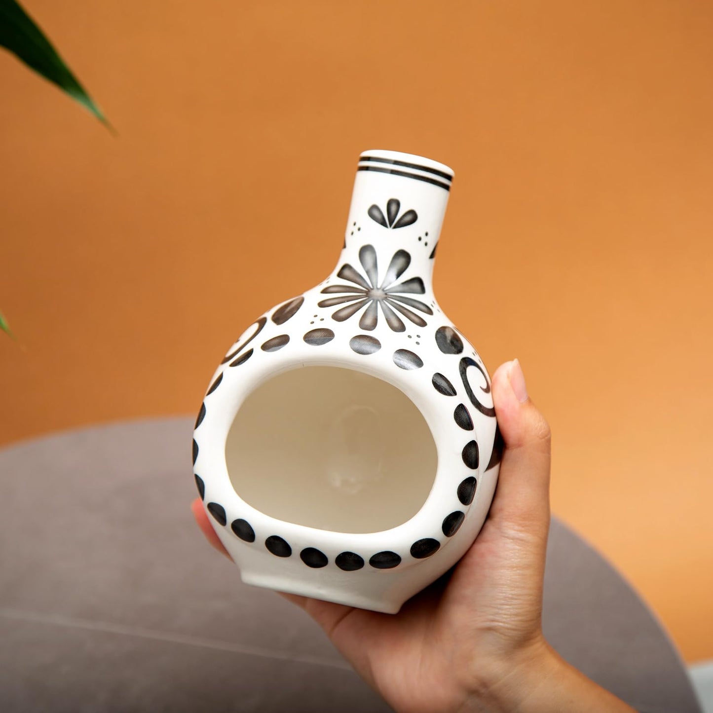 Handmade Ceramic Palo Santo Holder Burner - Mini Chimenea Incense Dish for Palo Santo and Sticks - Sage Holder for Meditation Decor
