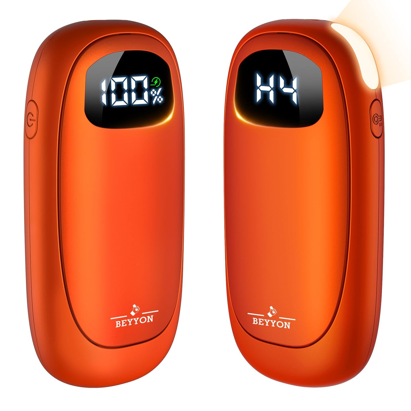 Hand Warmers Rechargeable-Electric Hand Warmers, Max 16 Hrs Warmth Up to 127℉, LED Display & Flashlight, Dual-Side Heating Portable Heater, Hunting Camping Essentials, Gifts for Men Women Raynauds