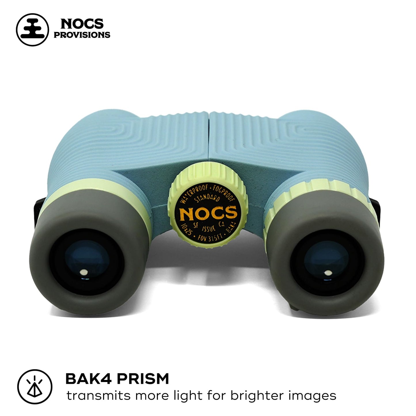 Nocs Provisions Standard Issue 8x25 Waterproof Binoculars, 8X Magnification, Bak4 Prism, Wide View Multi-Coated Lenses for Bird Watching, Hiking & Backpacking - Cobalt Blue II