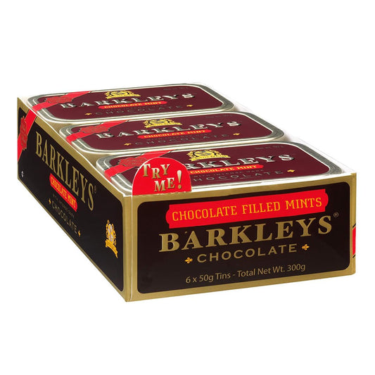 Barkleys Ginger Breath Mints - Strong Ginger Flavor Cool Mint Candy For Party, After Dinner, Wedding, Every Day Use - Vegan Breath Mints In Reusable Classic Travel Tins, 1 Pack, 50 Count Each