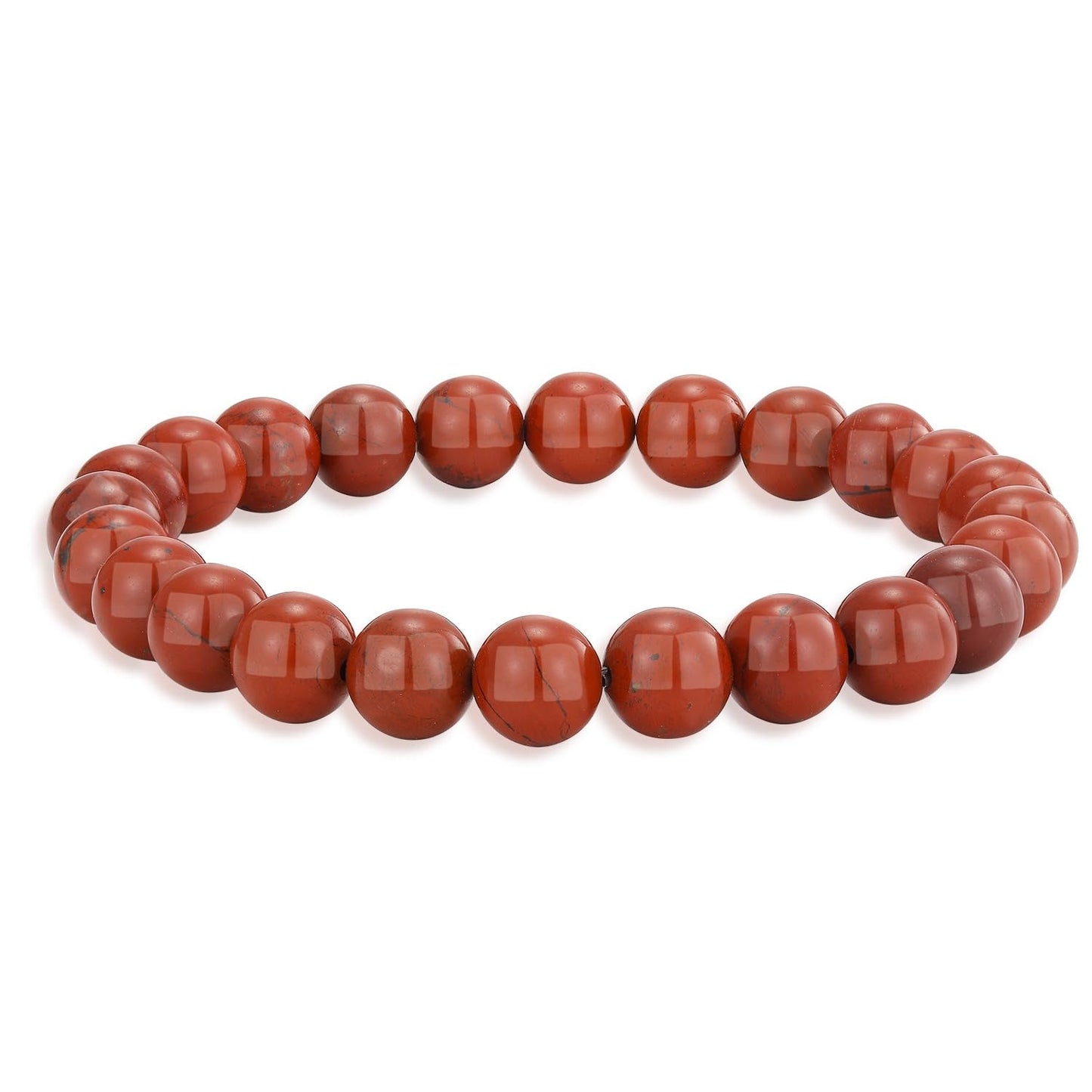 Crystal Vibe Handmade Natural Amethyst Bracelet for Women - Stretchable 8mm Bead Bracelet - Adjustable size Crystal Bracelet for Women