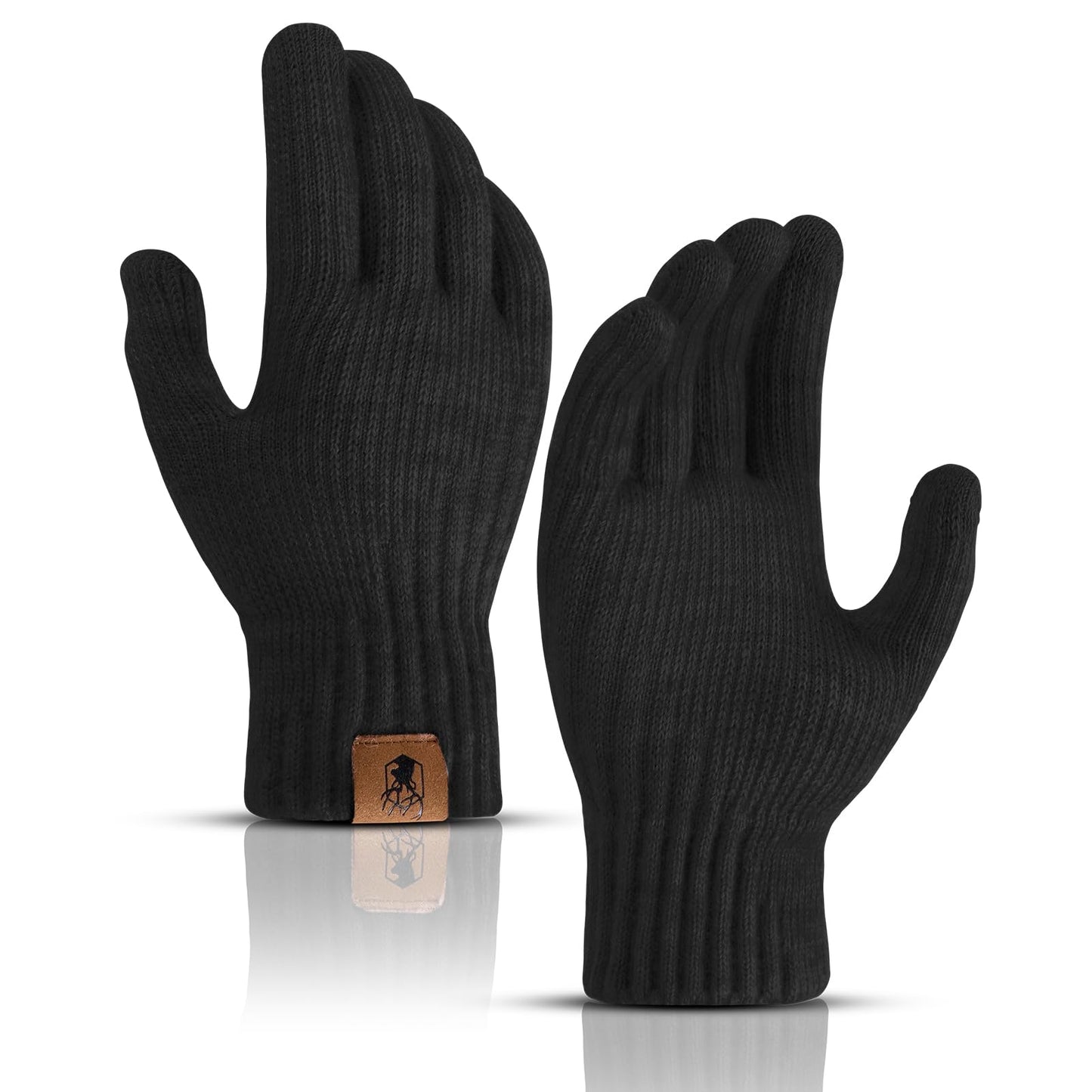 Winter Gloves for Women Upgraded Touch Screen Warm Knit Gloves for Working Driving Running