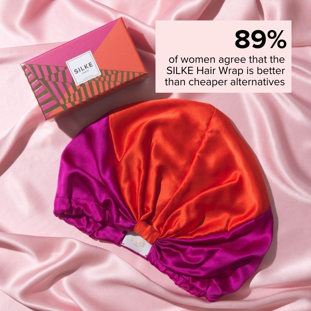 SILKE Hair Wrap | Silk Bonnet for Sleeping | 100% Luxurious Silk Hair Wrap for Sleeping