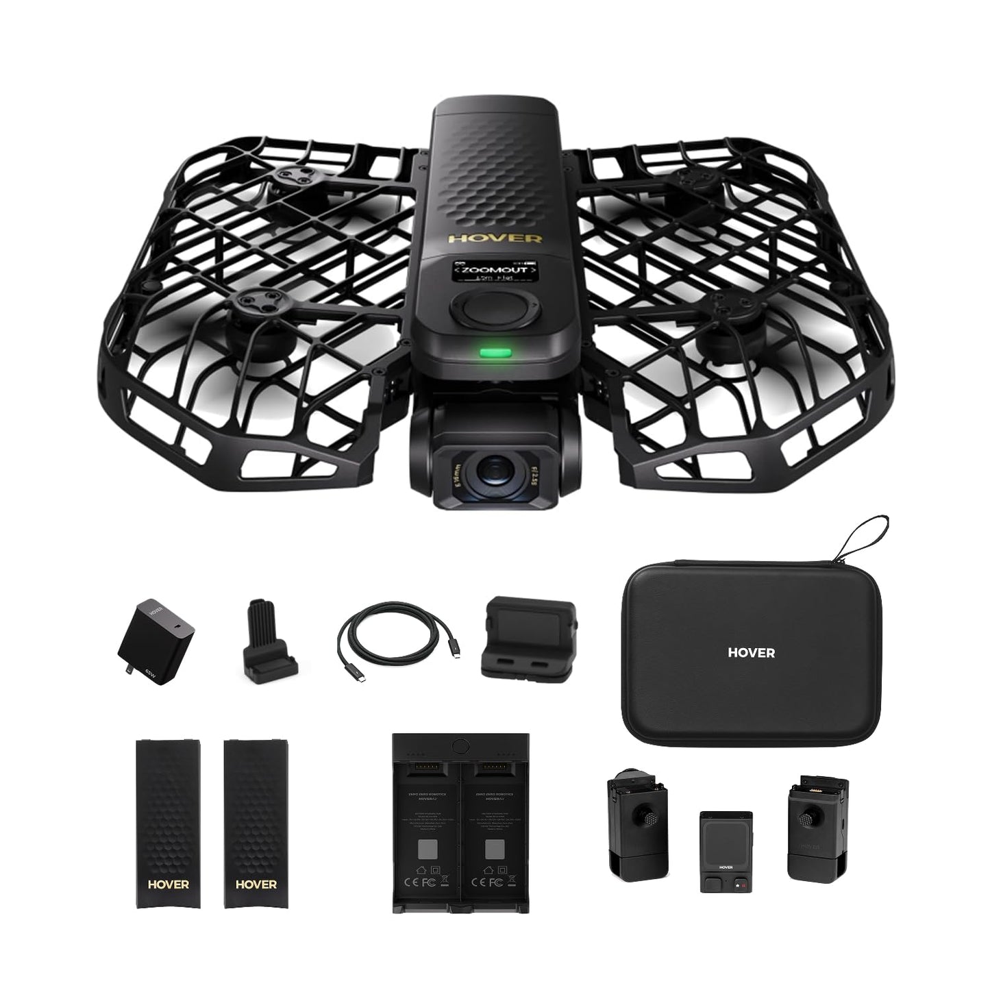 HOVERAir X1 PROMAX 8K Drone with Camera, Foldable Action Flying Camera with 42 KM/H Follow Speed, 15+ Fully Automatic Flight Modes, Fly Anywhere with OmniTerrain, SmoothCapture 2.0(Fly Joy Combo)