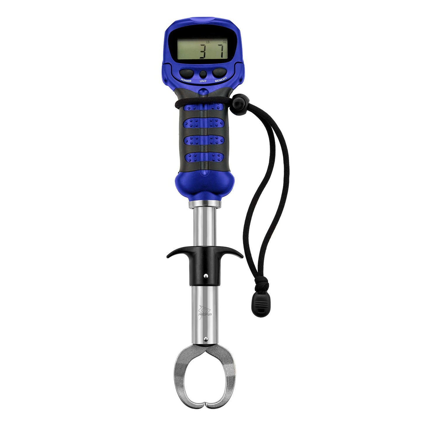 Piscifun Fish Gripper with Digital Fish Scale, Memory Function Fishing Scale, Save Up to Most 10 Set of Weight, Saltwater-Resistant, Portable Stainless Steel Fish Lip Gripper, Fishing Gear Gift