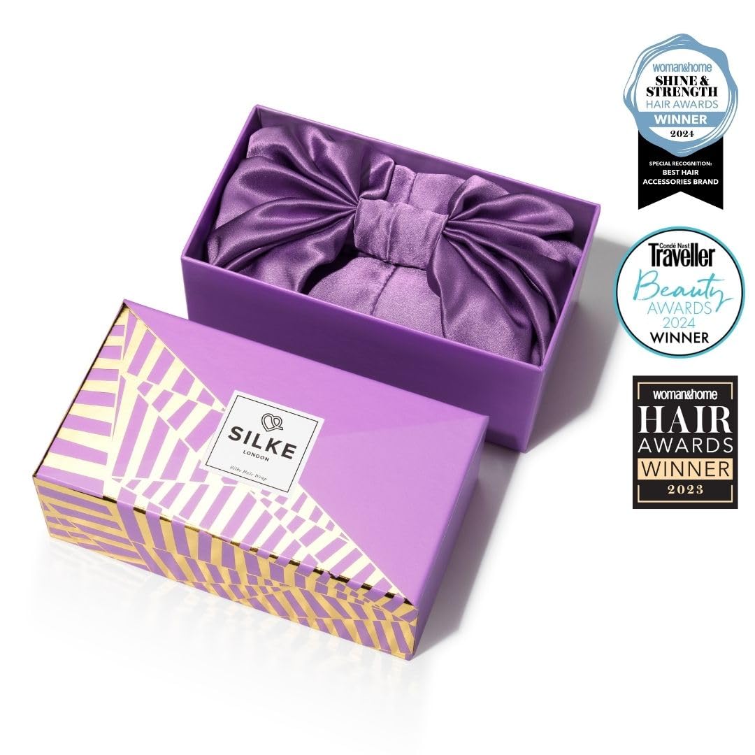 SILKE Hair Wrap | Silk Bonnet for Sleeping | 100% Luxurious Silk Hair Wrap for Sleeping