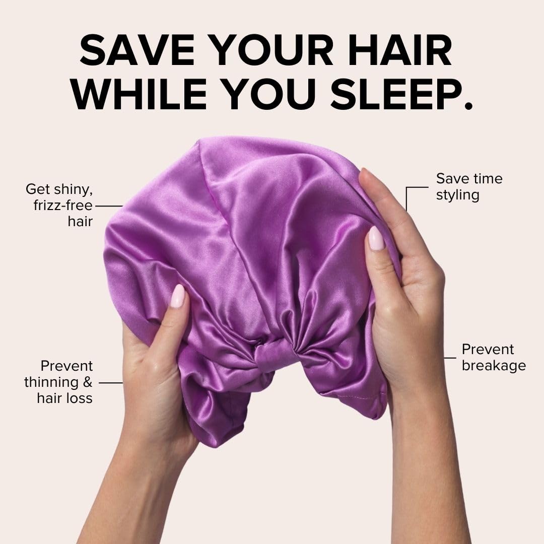 SILKE Hair Wrap | Silk Bonnet for Sleeping | 100% Luxurious Silk Hair Wrap for Sleeping