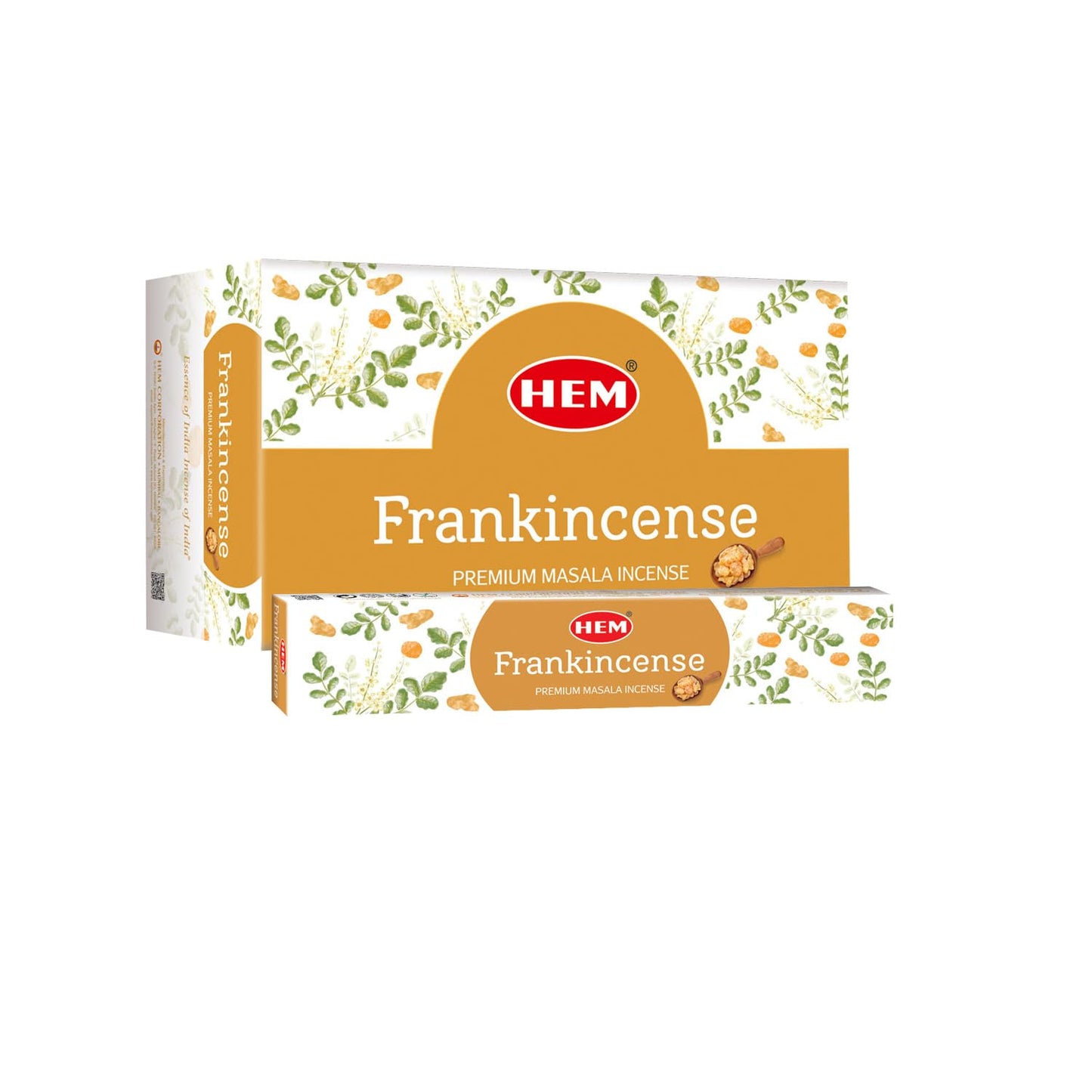 Hem Frankincense Myrrh Incense Sticks - 120 Count | Natural Air Purifying Aromatherapy | Calming and Cleansing Fragrance | Perfect for Meditation and Relaxation | Long-Lasting Burn.