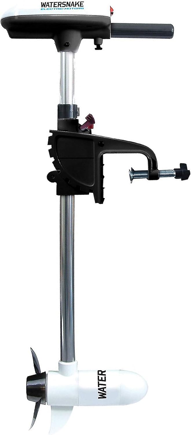 Watersnake T18 ASP - 18 Pound Thrust 12v Electric Saltwater Trolling Motor with Transom Mount