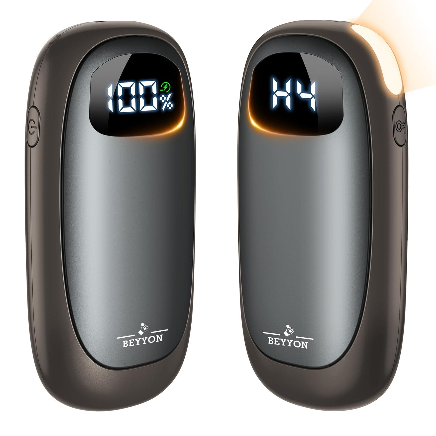 Hand Warmers Rechargeable-Electric Hand Warmers, Max 16 Hrs Warmth Up to 127℉, LED Display & Flashlight, Dual-Side Heating Portable Heater, Hunting Camping Essentials, Gifts for Men Women Raynauds