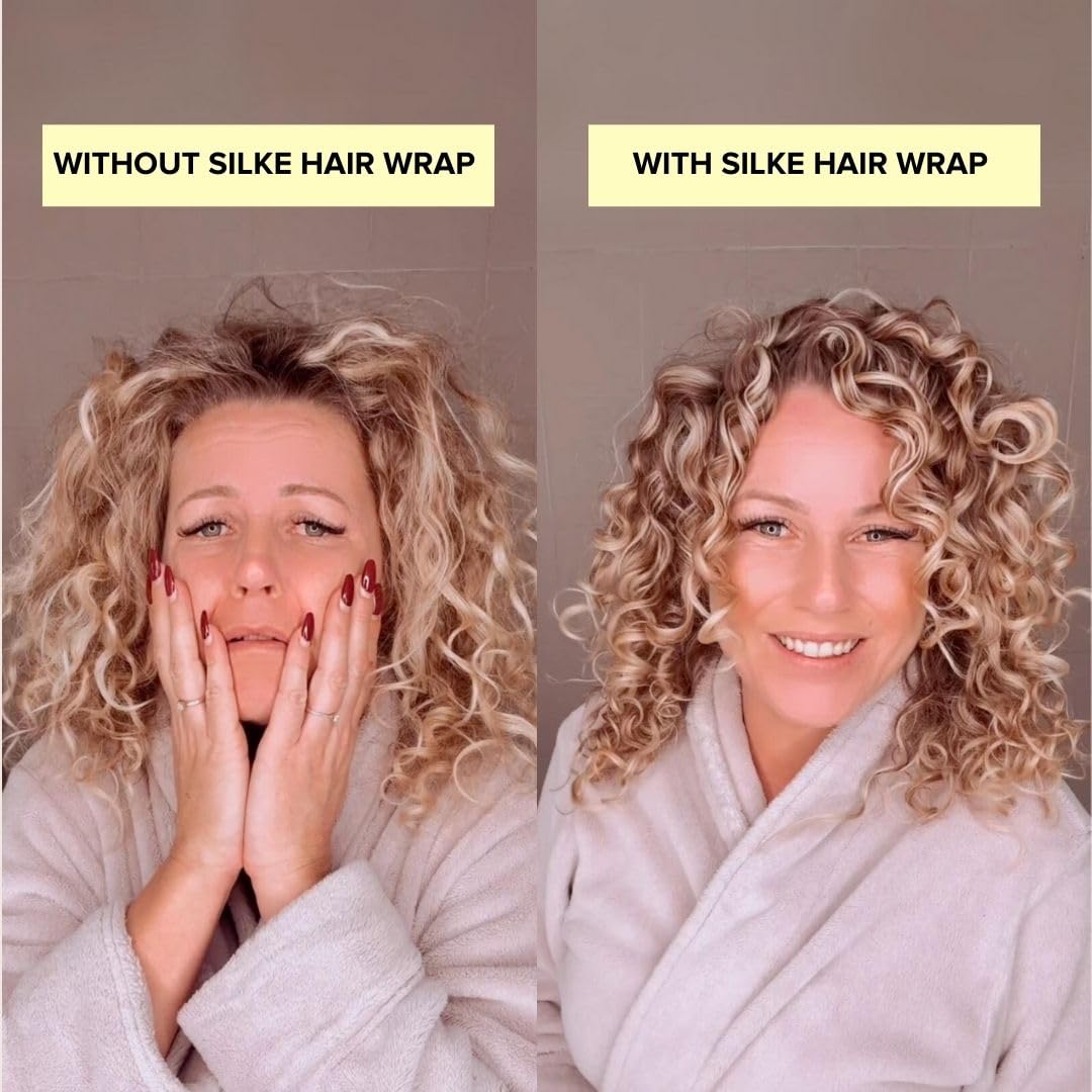 SILKE Hair Wrap | Silk Bonnet for Sleeping | 100% Luxurious Silk Hair Wrap for Sleeping