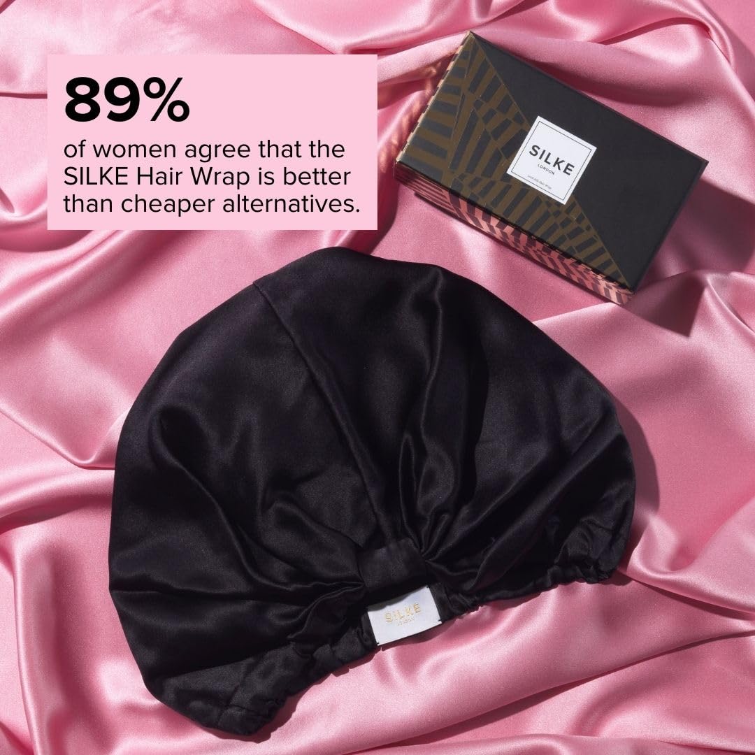 SILKE Hair Wrap | Silk Bonnet for Sleeping | 100% Luxurious Silk Hair Wrap for Sleeping