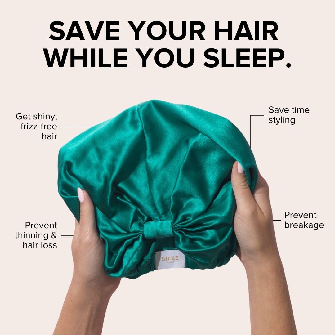 SILKE Hair Wrap | Silk Bonnet for Sleeping | 100% Luxurious Silk Hair Wrap for Sleeping