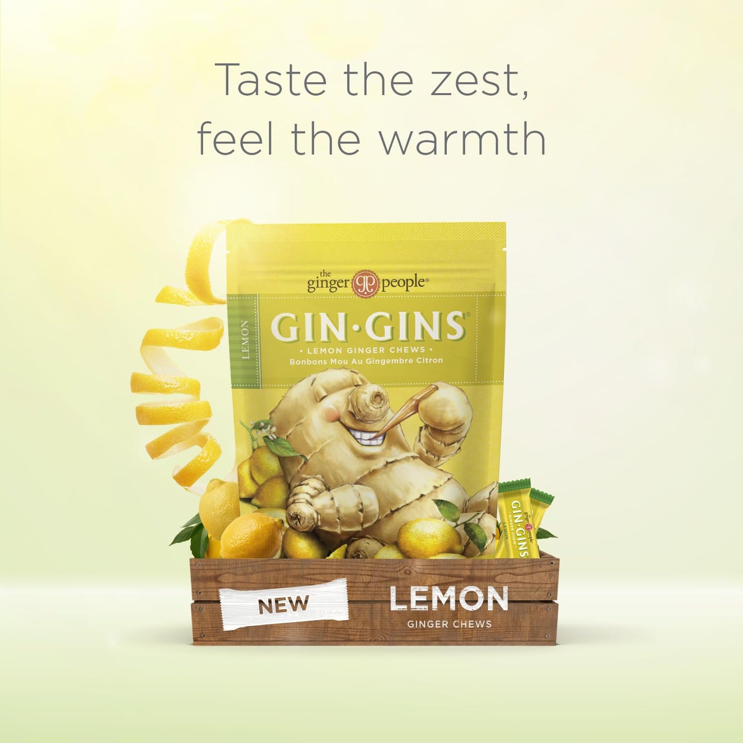 GIN GINS Ginger Chews – Natural Fresh Ginger Candy by The Ginger People – Individually Wrapped Healthy Candy – Original, Apple, Peanut and Turmeric Flavors – Variety Pack – 4 x 3oz bag each flavor (Pack of 4 bags)