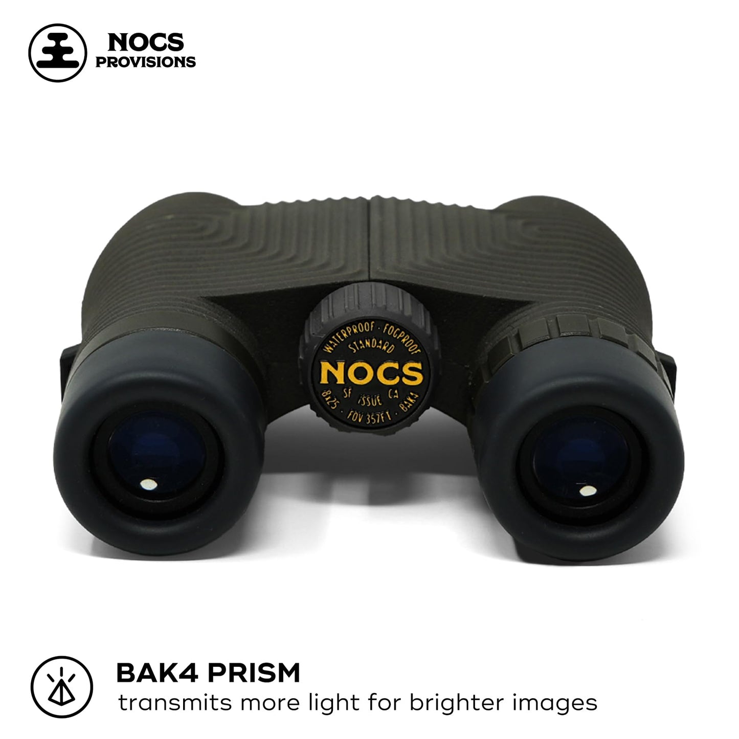 Nocs Provisions Standard Issue 8x25 Waterproof Binoculars, 8X Magnification, Bak4 Prism, Wide View Multi-Coated Lenses for Bird Watching, Hiking & Backpacking - Cobalt Blue II