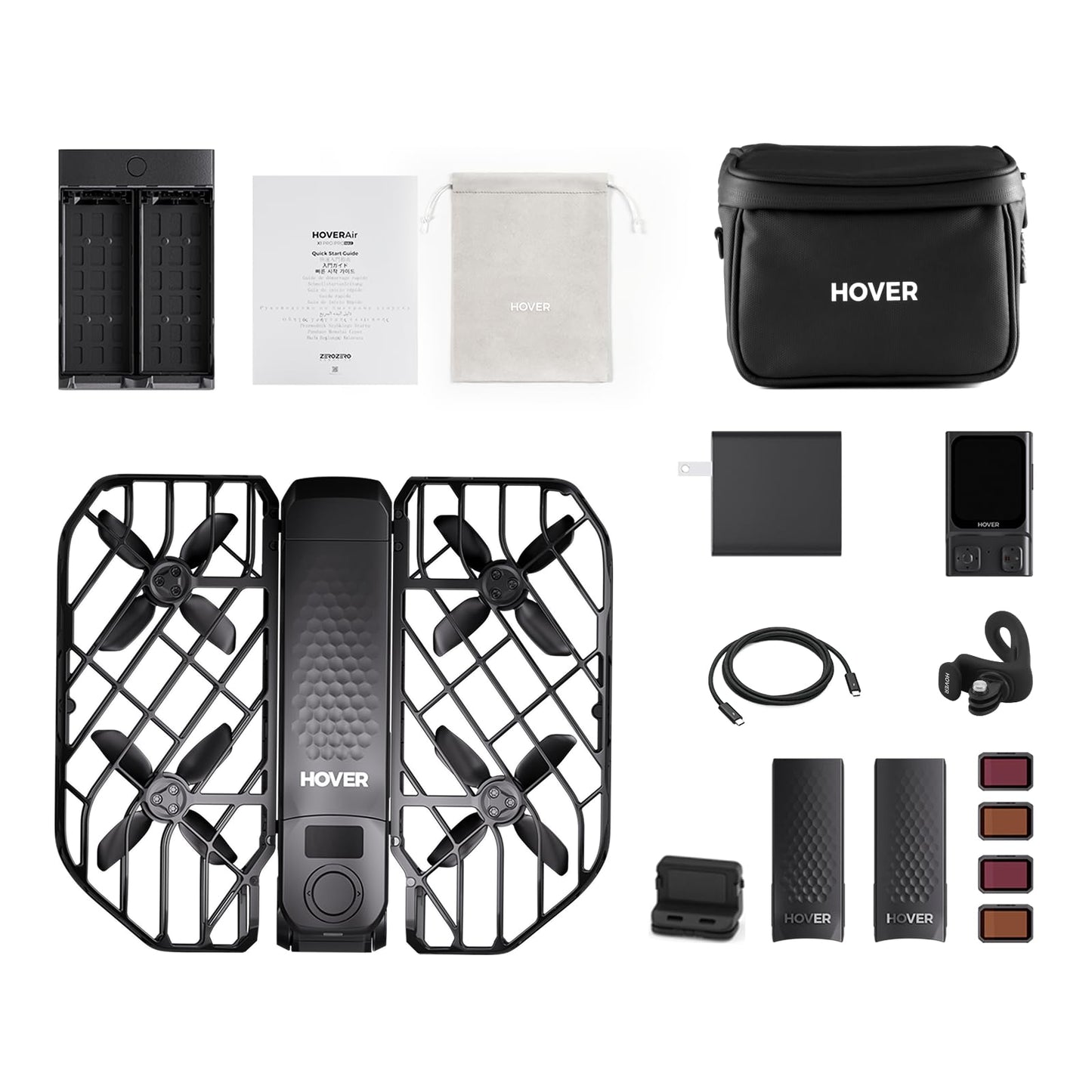 HOVERAir X1 PROMAX 8K Drone with Camera, Foldable Action Flying Camera with 42 KM/H Follow Speed, 15+ Fully Automatic Flight Modes, Fly Anywhere with OmniTerrain, SmoothCapture 2.0(Fly Joy Combo)