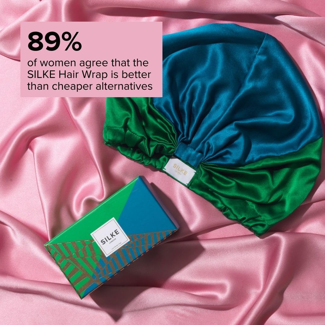 SILKE Hair Wrap | Silk Bonnet for Sleeping | 100% Luxurious Silk Hair Wrap for Sleeping