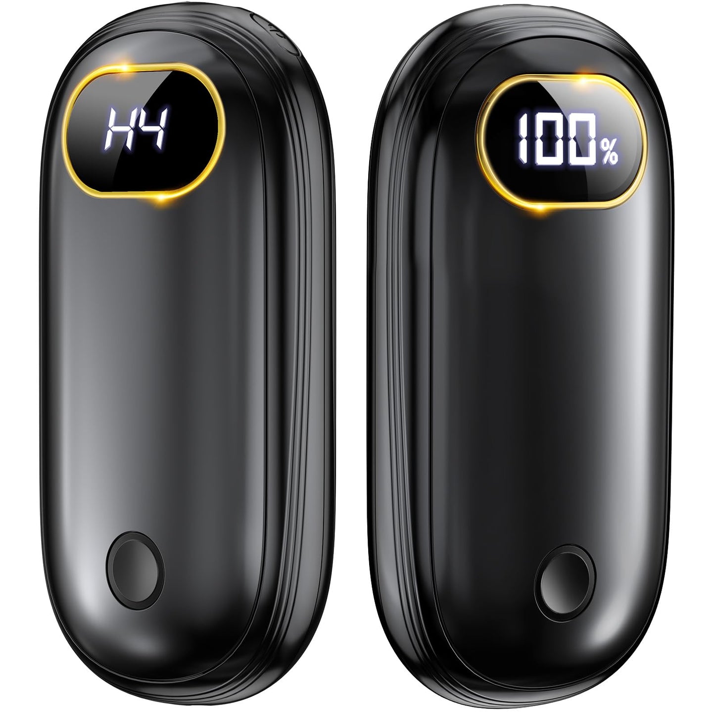 Hand Warmers Rechargeable - Electric Hand Warmers 2 Pack with Dual-Sided Heating for 15Hrs Warmth, LED Display & Flashlight, Hunting Essentials, Gifts for Christmas Man Women Raynauds Golf