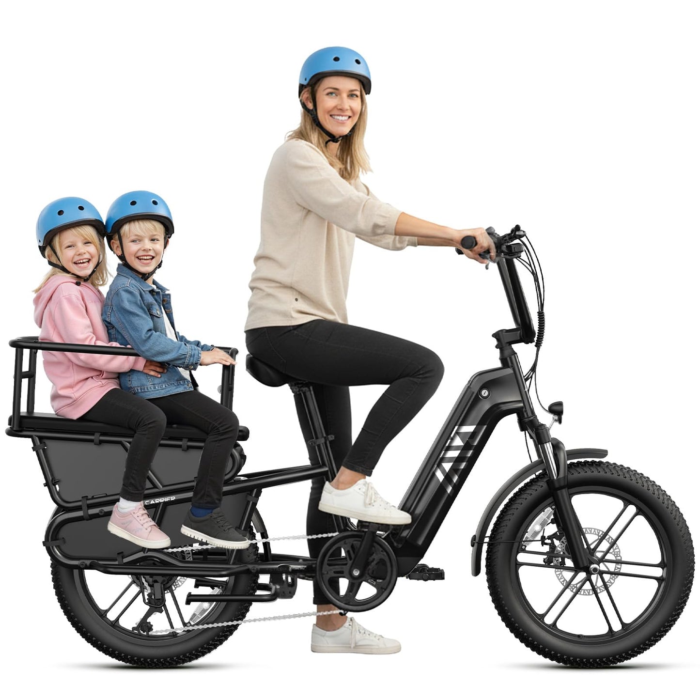 TST Electric Bike for Adults 1500W Peak Motor Cargo EBike 60 Miles 28MPH 20" Fat Tire Ebikes 48V 15Ah Removable Battery Electric Bicycle Rear Rack with Basket,UL 2849 Certification