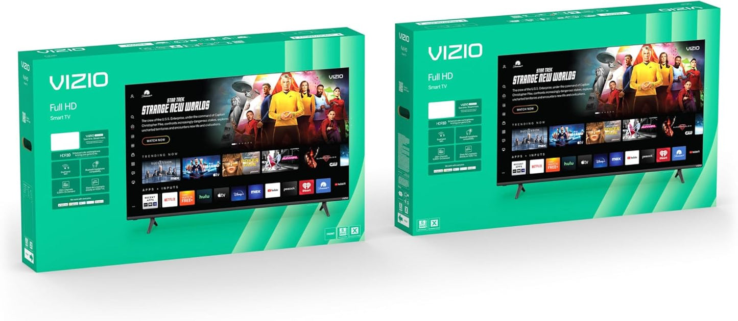 VIZIO 40-inch Full HD 1080p Smart TV with DTS Virtual: X, Alexa Compatibility, Google Cast Built-in, Bluetooth Headphone Capable, (VFD40M-08 New)