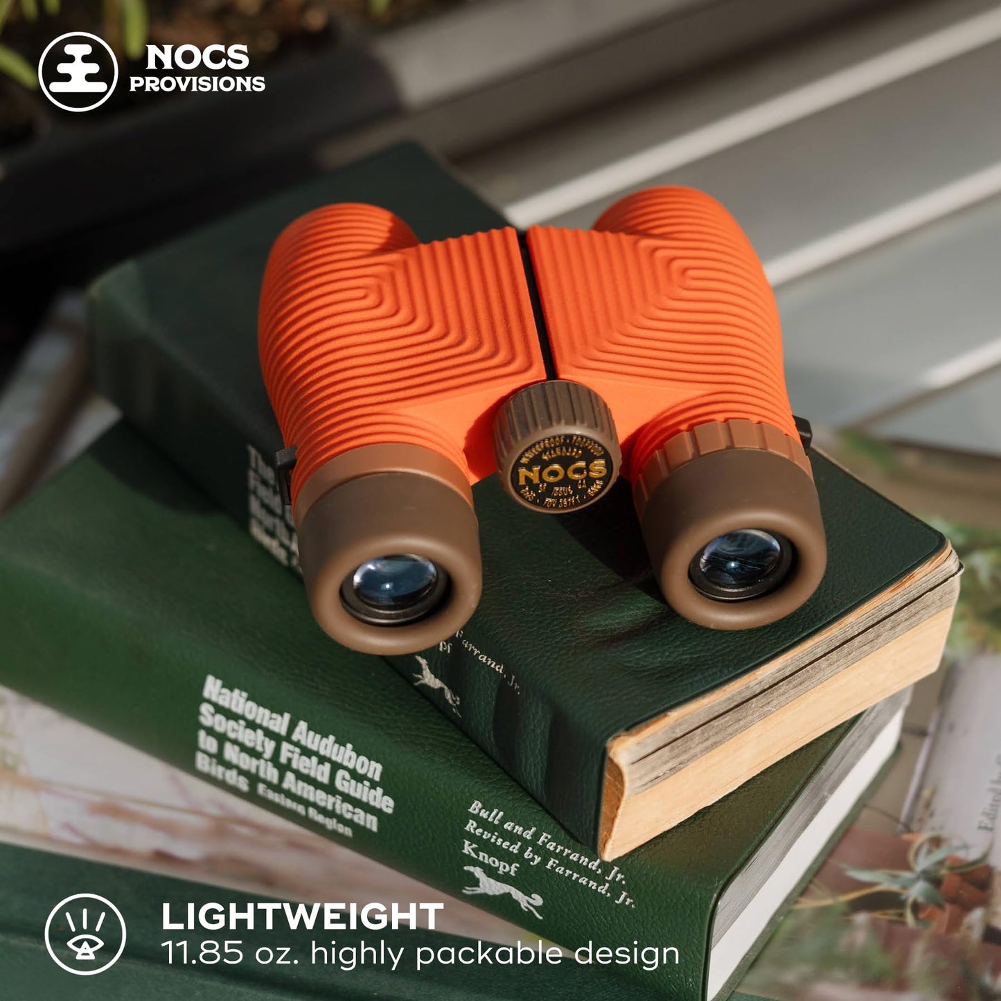 Nocs Provisions Standard Issue 8x25 Waterproof Binoculars, 8X Magnification, Bak4 Prism, Wide View Multi-Coated Lenses for Bird Watching, Hiking & Backpacking - Cobalt Blue II