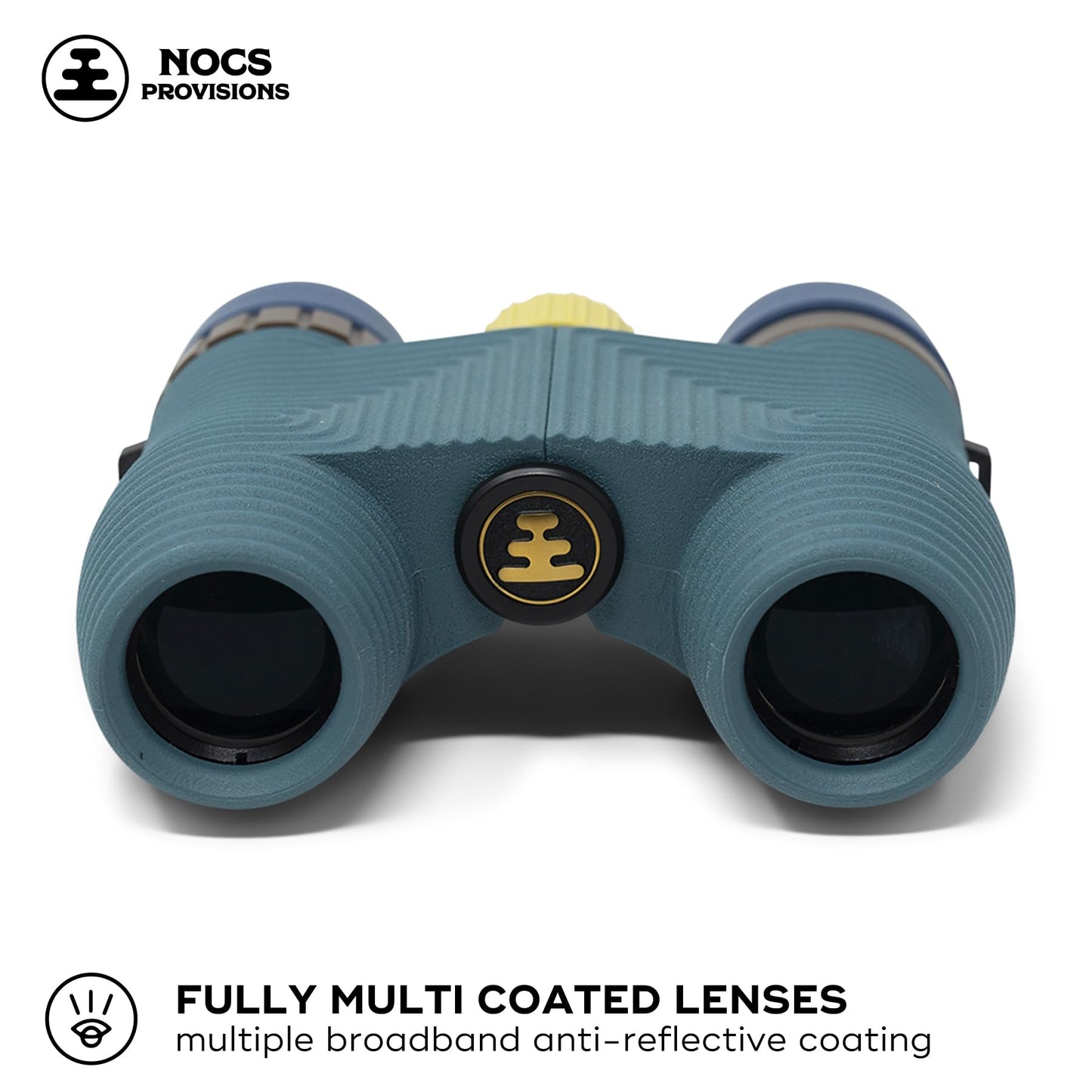 Nocs Provisions Standard Issue 8x25 Waterproof Binoculars, 8X Magnification, Bak4 Prism, Wide View Multi-Coated Lenses for Bird Watching, Hiking & Backpacking - Cobalt Blue II