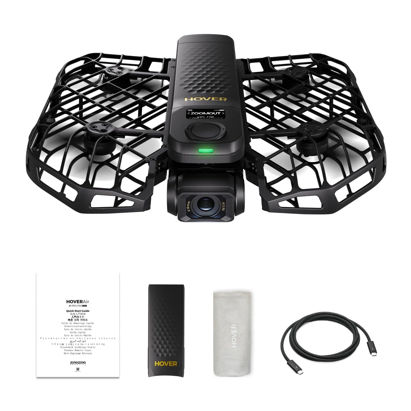 HOVERAir X1 PROMAX 8K Drone with Camera, Foldable Action Flying Camera with 42 KM/H Follow Speed, 15+ Fully Automatic Flight Modes, Fly Anywhere with OmniTerrain, SmoothCapture 2.0(Fly Joy Combo)