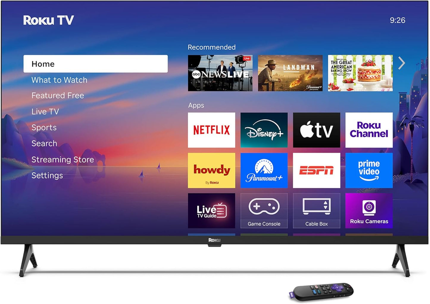 Roku Smart TV 2025 – 40-Inch Select Series, 1080p Full HD TV – Roku TV with Voice Remote – Flat Screen LED Television with Wi-Fi for Streaming Live Local News, Sports, Family Entertainment