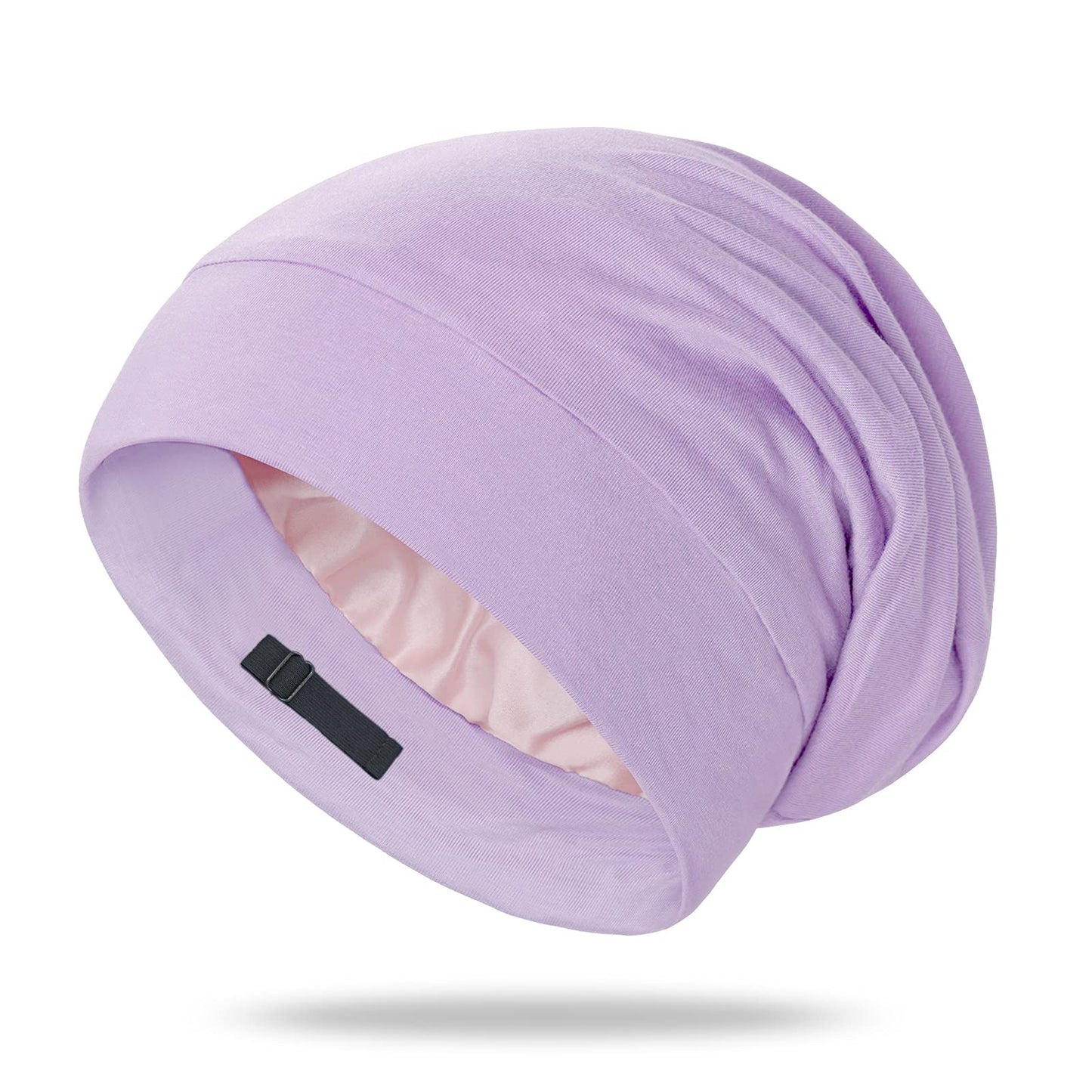 OLESILK 100% Mulberry Silk Bonnet for Sleeping Women, Silk Hair Wrap for Sleeping, Silk Sleep Bonnet for Women&Men, Real Silk, Not Satin, Reddish Brown