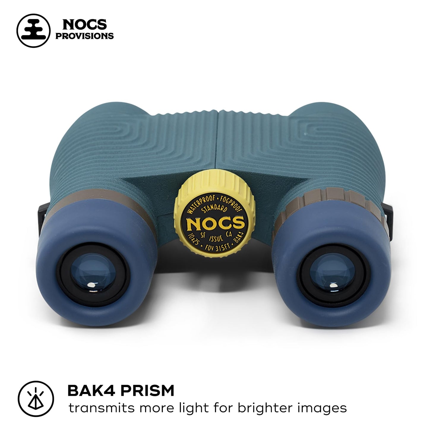 Nocs Provisions Standard Issue 8x25 Waterproof Binoculars, 8X Magnification, Bak4 Prism, Wide View Multi-Coated Lenses for Bird Watching, Hiking & Backpacking - Cobalt Blue II