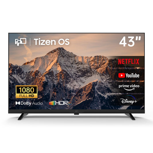 FPD 43 Inch Smart TV, 4K UHD LED Flat Screen Google TV with Google Cast, Bluetooth, HDMI, Streaming Live, HDR 10, Dolby Vision, Ultra Slim Television(Canvas-Series, CG43-C3, 2025)