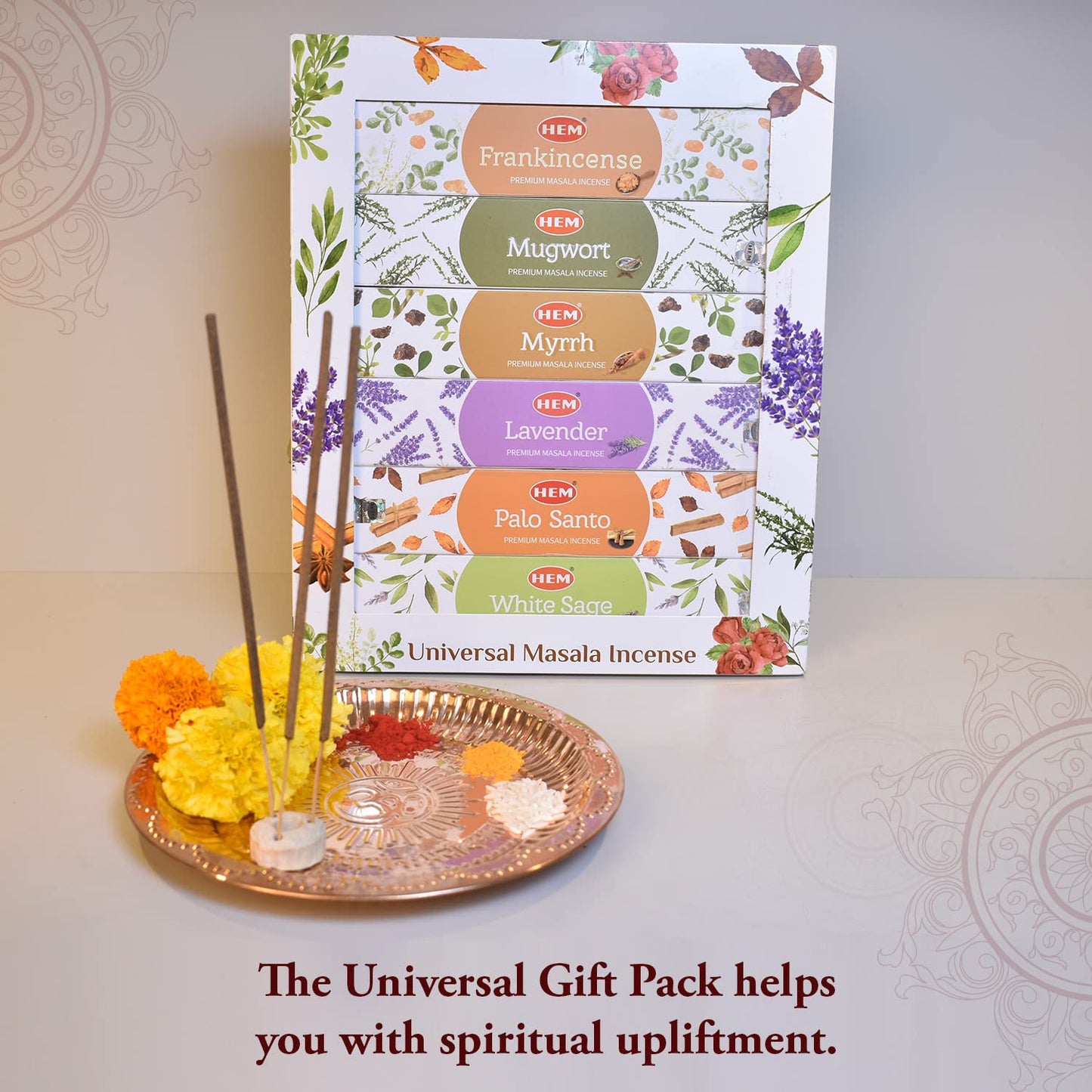 Hem Frankincense Myrrh Incense Sticks - 120 Count | Natural Air Purifying Aromatherapy | Calming and Cleansing Fragrance | Perfect for Meditation and Relaxation | Long-Lasting Burn.